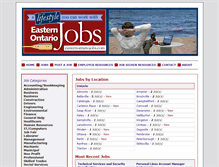 Tablet Screenshot of easternontariojobs.com